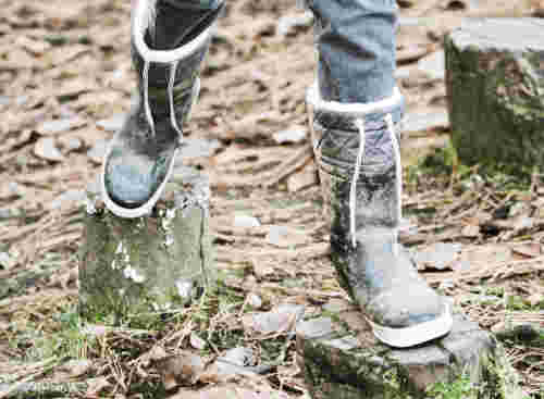 comfortable rubber work boots