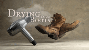 drying work boots