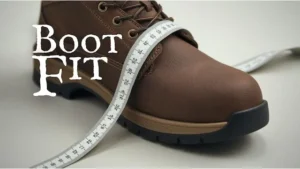 Measuring tape wrapped around a boot insole on paper with a foot outline sketch