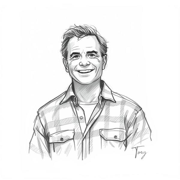Illustrated portrait representing Tony Bleak, editorial voice of The Foot Facts